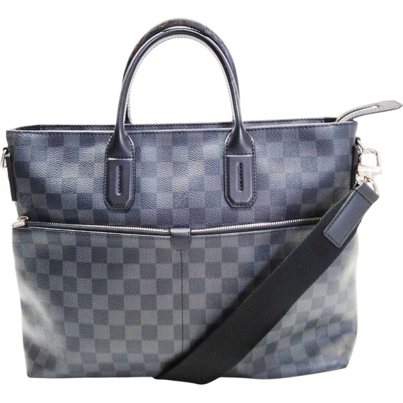 (S6) Louis Vuitton Business Bag Black Damier Graphite - Picture 1 of 8